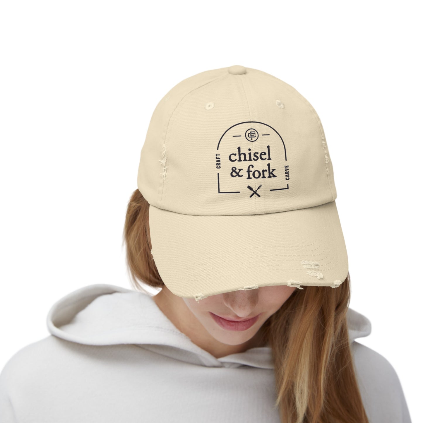 Chisel & Fork Distressed Hat